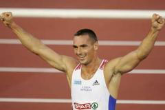 Roman Šebrle se raduje