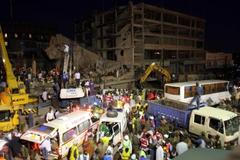 Záchranné práce na zřícené budově v Nairobi