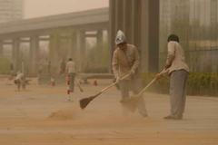 Čína - písečná bouře