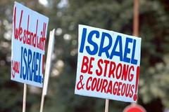 Proizraelská demonstrace v Praze