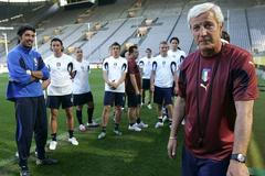 Trénink fotbalistů Itálie