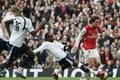 Rosický v zápase Arsenal - Tottenham