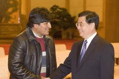 Evo Morales v Číně