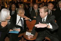 Elie Wiesel a Václav Havel