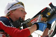 Francouzská biatlonistka Sandrine Baillyová