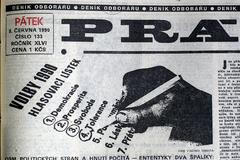 Práce, pátek 8. června 1990