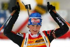 Německá biatlonistka Martina Glagowová