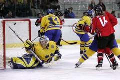 Švédská brankářka Kim Martinová v akci