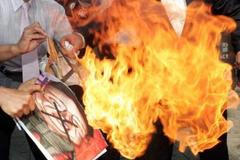 Protesty v centru Soulu