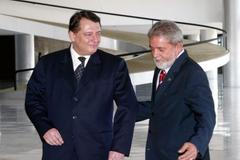 Paroubek a Lula da Silva