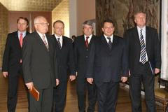 Předsedové parlamentních u prezidenta Klause