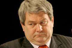 Předseda KSČM Vojtěch Filip na sjezdu strany.