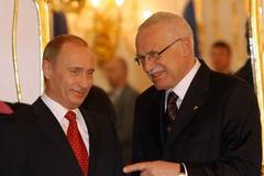 Prezidenti Vladimír Putin a Václav Klaus