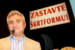 Milan Štěch na sjezdu ČMKOS