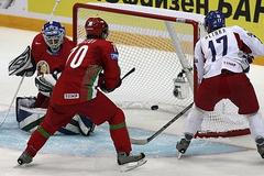 Česko - Bělorusko: J. Hlinka, Mezin a Denisov