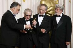 F. F. Coppola, Martin Scorsese, Steven Spielberg a George Lucas na Oscarech