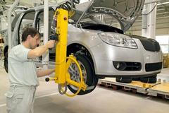 Výroba v továrně Škoda Auto