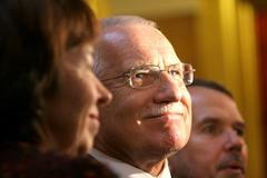 Václav Klaus po návštěvě královny