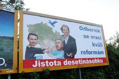 Reforma daní - billboard u Petrovic
