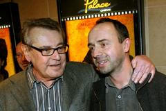 Režisér Miloš Forman se synem Petrem