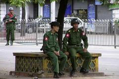 Barma - vládní vojska v Rangúnu