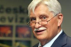 Jiří Dienstbier před Otázkami Václava Moravce