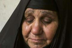 Irácká matka oplakává svého syna