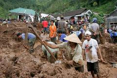 Sesuvy půdy v Indonésii