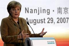 Merkelová v Číně