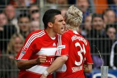 Radost hráčů Bayernu