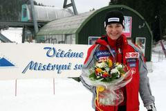 Šárka Záhrobská s kyticí