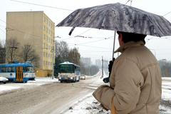 Ostrava pod sněhem - deštník