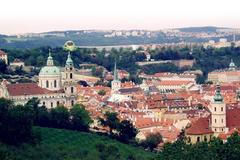Národní knihovna a stadion na Letné