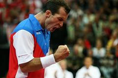Radek Štěpánek se raduje