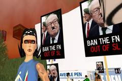 Demonstrace je v plném proudu