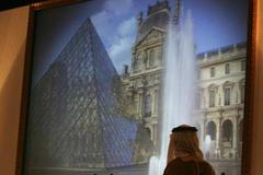 Obraz pařížského Louvre