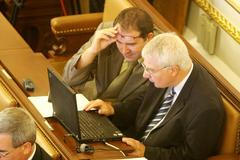 Pohanka a Melčák ve sněmovně