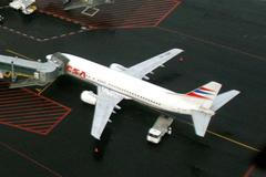 Letadlo ČSA v Ruzyni.