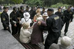 Zásah běloruské policie