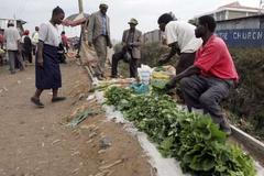 Slum Kibera v Nairobi