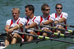 Čtyřka párová muži - Jirka, Hanák, Karas, Vitásek