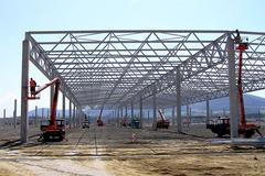 Stavba továrny Hyundai v Nošovicích