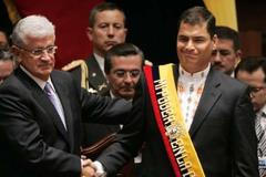 Rafael Correa skládá v Ekvádoru prezidentský slib