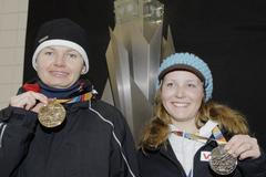 Petra Kurková a Tereza Kmochová s medailemi