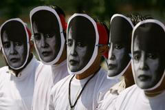 Demonstrace za propuštění Aun Schan Su Ťij (Bgk1)