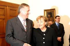 Angela Merkelová, Topolánek, Německo