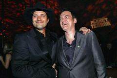 Grindhouse - Režisér Quentin Tarantino a Robert Rodriguez na party po premiéře filmu