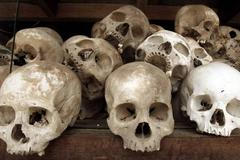 Kambodža, Khmérové, lebky, oběti