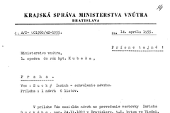 Archivní dokumenty o Imrichovi Suckém