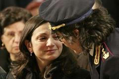 Pohřeb zabitého policisty